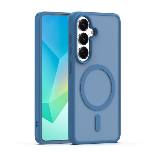 Samsung Galaxy S26 hátlap tok, TPU / PC tok, magsafe, sötétkék, SM-S941, Mag Matt