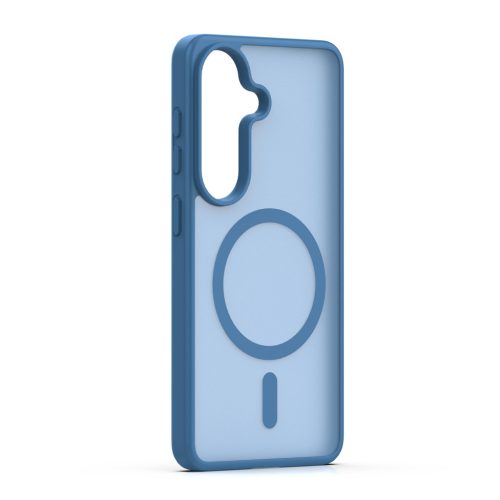 Samsung Galaxy S26 hátlap tok, TPU / PC tok, magsafe, sötétkék, SM-S941, Mag Matt