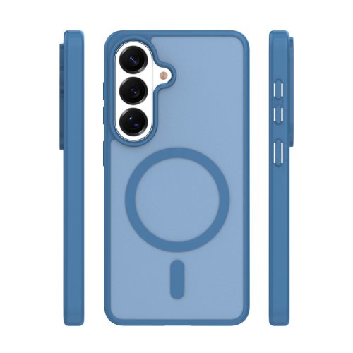 Samsung Galaxy S26 hátlap tok, TPU / PC tok, magsafe, sötétkék, SM-S941, Mag Matt