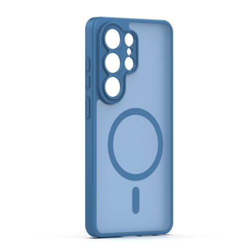 Samsung Galaxy S26 Ultra hátlap tok, TPU / PC tok, magsafe, sötétkék, SM-S948, Mag Matt