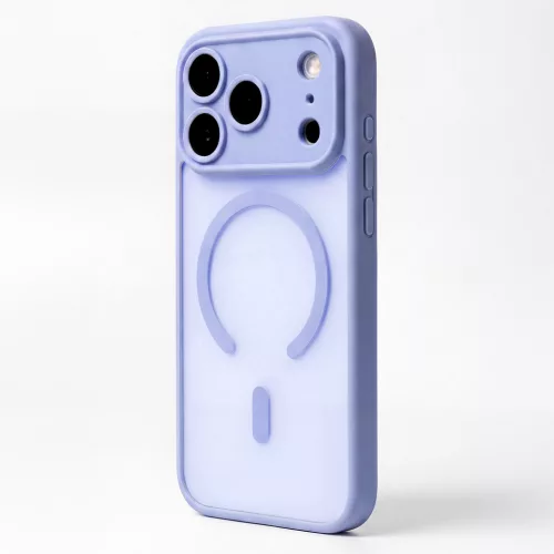 iPhone 13 (6.1") hátlap tok, TPU / PC tok, magsafe, világoskék, Mag Matt