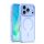 iPhone 17 Pro (6.3") hátlap tok, TPU / PC tok, magsafe, világoskék, Mag Matt