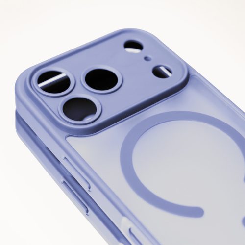 iPhone 17 Pro (6.3") hátlap tok, TPU / PC tok, magsafe, világoskék, Mag Matt