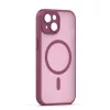 iPhone 15 (6.1") hátlap tok, TPU / PC tok, magsafe, bordó, Mag Matt