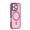 iPhone 16 Pro (6.3") hátlap tok, TPU / PC tok, magsafe, bordó, Mag Matt