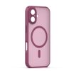 iPhone 17 (6.3") hátlap tok, TPU / PC tok, magsafe, bordó, Mag Matt