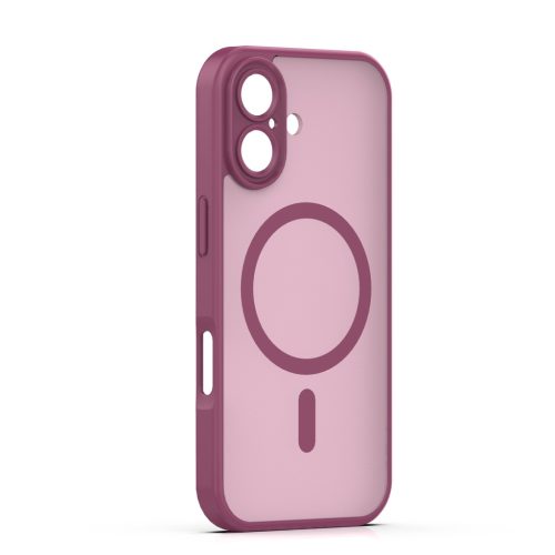 iPhone 17 (6.3") hátlap tok, TPU / PC tok, magsafe, bordó, Mag Matt
