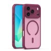 iPhone 17 Pro (6.3") hátlap tok, TPU / PC tok, magsafe, bordó, Mag Matt