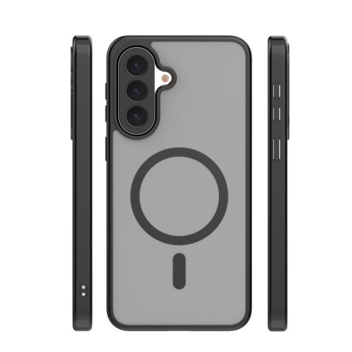 Samsung Galaxy A57 hátlap tok, TPU / PC tok, magsafe, fekete, SM-A576, Mag Matt