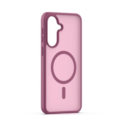 Samsung Galaxy A57 hátlap tok, TPU / PC tok, magsafe, bordó, SM-A576, Mag Matt