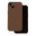 iPhone 17 Pro / 18 Pro (6.3") hátlap tok, szilikon, tok, velúr belső, barna, matt, Silicone Case