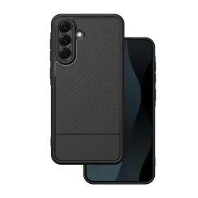   Samsung Galaxy A37 / A36 / A56 hátlap tok, TPU tok, kamera védelemmel, fekete, SM-A376, SM-A366, SM-A566, Simple carbon