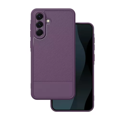 Samsung Galaxy A37 / A36 / A56 hátlap tok, TPU tok, kamera védelemmel, lila, SM-A376, SM-A366, SM-A566, Simple carbon