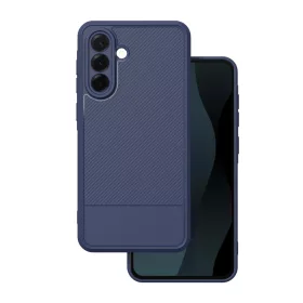   Samsung Galaxy A57 hátlap tok, TPU tok, kamera védelemmel, kék, SM-A576, Simple carbon