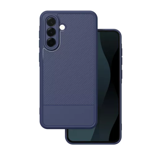 Samsung Galaxy A57 hátlap tok, TPU tok, kamera védelemmel, kék, SM-A576, Simple carbon