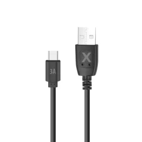 Type-C gyorstöltő adatkábel, 3A, 0.5M, fekete, Maxlife 