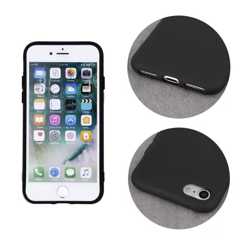 Xiaomi 17 Pro hátlap tok, szilikon, tok, velúr belső, fekete, matt, Silicone Case