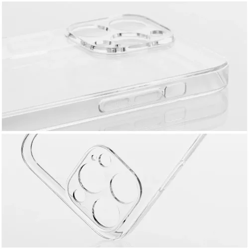 Xiaomi Redmi A7 Pro szilikon tok, átlátszó, 2mm, kamera védelemmel, Clear