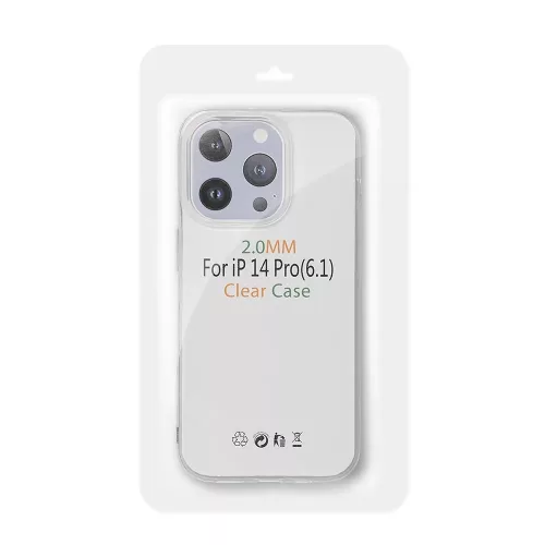 Honor 600 Lite szilikon tok, átlátszó, 2mm, kamera védelemmel, Clear