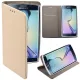 Honor 600 Smart telefon tok, könyvtok, oldalra nyíló tok, mágnesesen záródó, arany, Smart Magnet