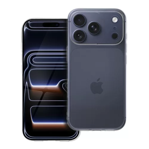 iPhone 17 Pro / 18 Pro (6.3") szilikon tok, átlátszó, 2mm, kamera védelemmel, Clear