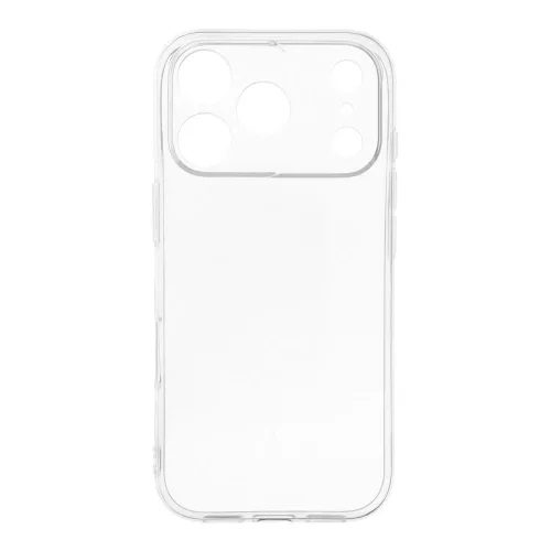 iPhone 17 Pro / 18 Pro (6.3") szilikon tok, átlátszó, 2mm, kamera védelemmel, Clear