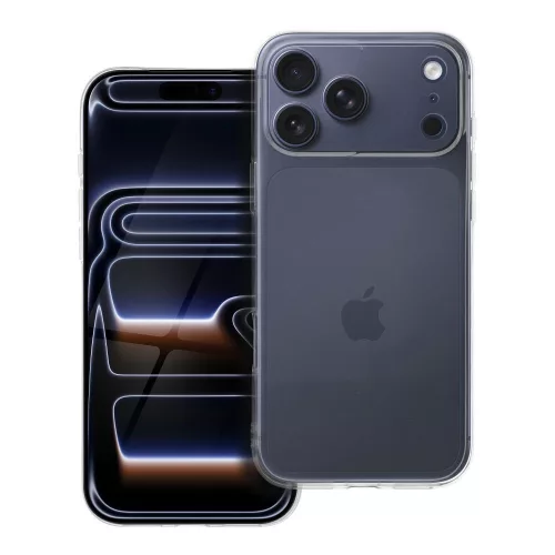 iPhone 17 Pro Max / 18 Pro Max (6.9") szilikon tok, átlátszó, kamera védelemmel, 2mm, Clear