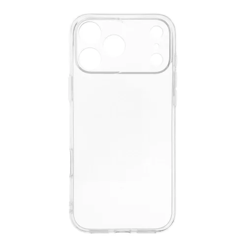 iPhone 17 Pro Max / 18 Pro Max (6.9") szilikon tok, átlátszó, kamera védelemmel, 2mm, Clear