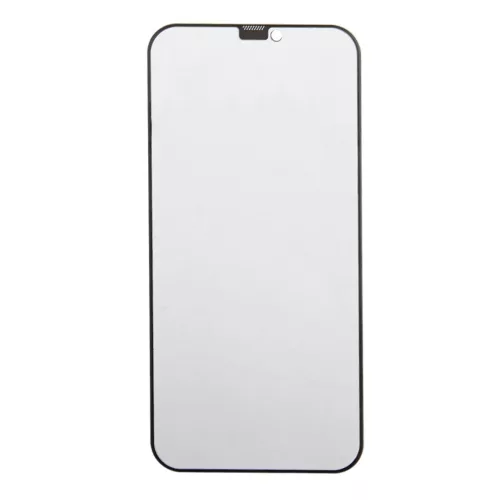 iPhone 18 Pro Max / 17 Pro Max (6,9") előlapi üvegfólia, 9H, edzett, fekete keret, betekintés védelem, Full Glue, Privacy