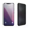 iPhone 18 Pro Max / 17 Pro Max (6,9") előlapi üvegfólia, 9H, edzett, fekete keret, betekintés védelem, Full Glue, Privacy