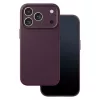 iPhone 17 Pro Max / 18 Pro Max (6,9") szilikon tok, hátlap tok, velúr belső, sötét bordó, matt, Silicone Case