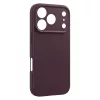 Samsung Galaxy A57 szilikon tok, hátlap tok, velúr belső, sötét bordó, matt, SM-A576, Silicone Case