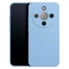 Honor Magic 8 Lite szilikon tok, hátlap tok, velúr belső, égkék, matt, Silicone Case 