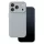 iPhone 17 Pro / 18 Pro (6,3") szilikon tok, matt, velúr belső, ezüst, Silicone Case