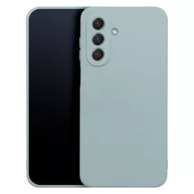   Samsung Galaxy A27 szilikon tok, matt, velúr belső, ezüst, SM-A276, Silicone Case