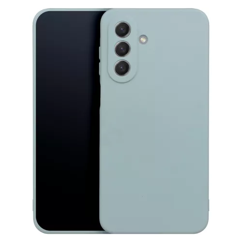 Samsung Galaxy A27 szilikon tok, matt, velúr belső, ezüst, SM-A276, Silicone Case