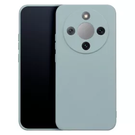  Honor Magic 8 Lite szilikon tok, matt, velúr belső, ezüst, Silicone Case