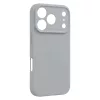 Samsung Galaxy A37 / A36 / A56 szilikon tok, matt, velúr belső, ezüst, SM-A276, SM-A366, SM-A566, Silicone Case