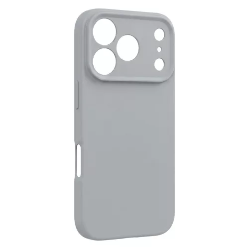 Samsung Galaxy A37 / A36 / A56 szilikon tok, matt, velúr belső, ezüst, SM-A276, SM-A366, SM-A566, Silicone Case