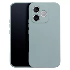   Honor 600 Lite szilikon tok, matt, velúr belső, ezüst, Silicone Case