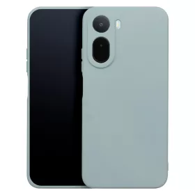   Xiaomi Redmi A7 Pro szilikon tok, matt, velúr belső, ezüst, Silicone Case