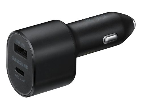 Samsung szivargyújtó gyors töltőfej, 1xUSB, 1xType-C, EP-L5300, 3A, 15W + 45W, gyári