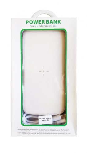 DEJI DJ-306 (C1016W) fehér vezeték nélküli power bank 10000mAh