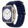 Apple Watch 6 / 7 / 8 / 9 / SE / SE 2 okosóra szíj, szilikon, sötétkék, 38/40/41mm, Techsuit