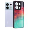 Xiaomi Redmi Note 13 Pro 5G kemény hátlap tok, üveg / polikarbonát / TPU tok, tüzes óceán mintás, Techsuit Glaze Fiery Ocean