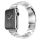Apple Watch 6 / 7 / 8 / 9 / SE / SE 2 okosóra szíj, fém, ezüst, 38/40/41mm, Techsuit