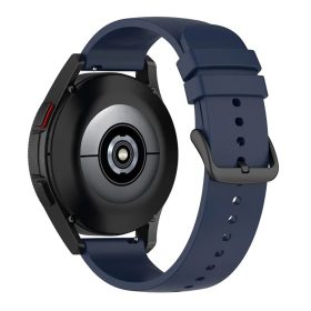   Samsung Galaxy Watch 4/5/Active 2 / Huawei Watch GT 3 / GT 3 Pro okosóra szíj, szilikon, sötétkék, Techsuit