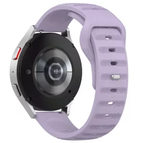   Samsung Galaxy Watch 4/5/Active 2 / Huawei Watch GT 3 / GT 3 Pro okosóra szíj, szilikon, lila, Techsuit