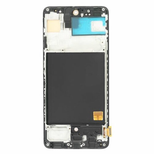 Samsung Galaxy A51 4G OLED LCD + érintőpanel kerettel, fekete, SM-A515, OEM
