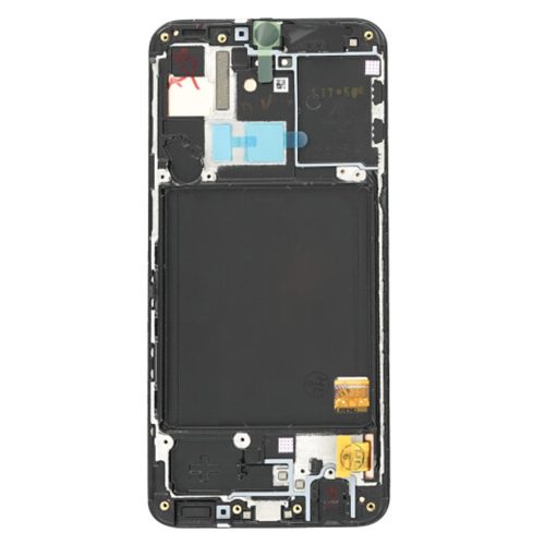 Samsung Galaxy A40 LCD + érintőpanel kerettel, fekete, SM-A405, OEM